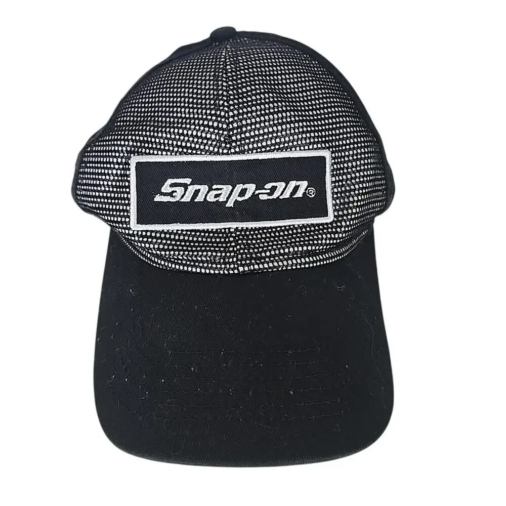 Trucker Hat Snap-On Tools Black & White Western Gorpe Camper Camping Skater